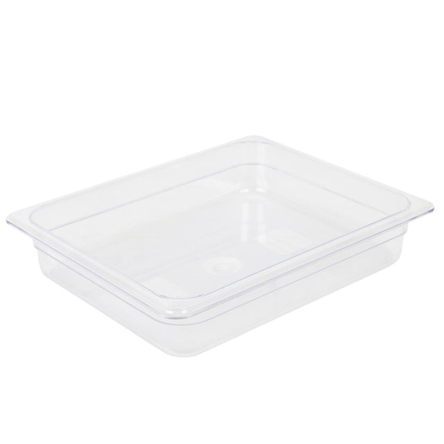 Thunder Group PLPA8122 GN 1/2 clear polycarbonate Gastronorm container, 65mm deep