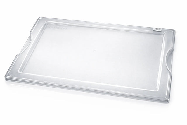 Transparent plastic tray with CAD dimensions 540 mm length and 330 mm width