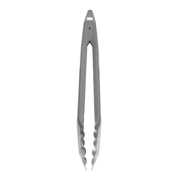 Vogue stainless steel catering tongs 10 inch with serrated grip